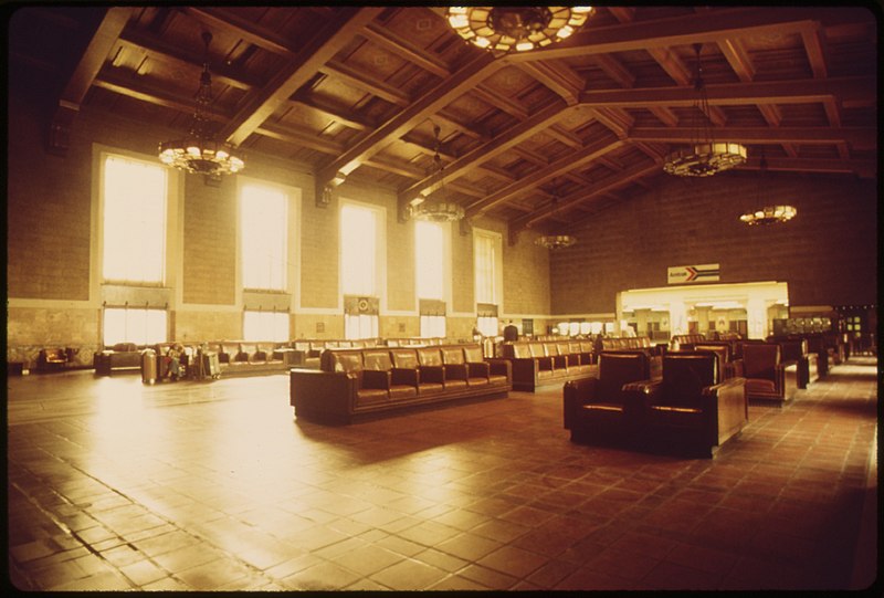 File:INTERIOR OF THE LOS ANGELES UNION PASSENGER TERMINAL, BUILT FOR THE 1932 SUMMER OLYMPICS HELD IN THAT CALIFORNIA... - NARA - 555963.jpg
