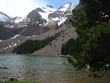 Ibón (glacial lake) Basa Mora, in Gistain valley, Aragon.