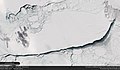 Iceberg A68, Larsen C Ice Shelf, Antarctica - March 29th, 2019 (47509504852).jpg