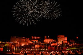 Scène finale du spectacle nocturne El Sueño de Toledo.