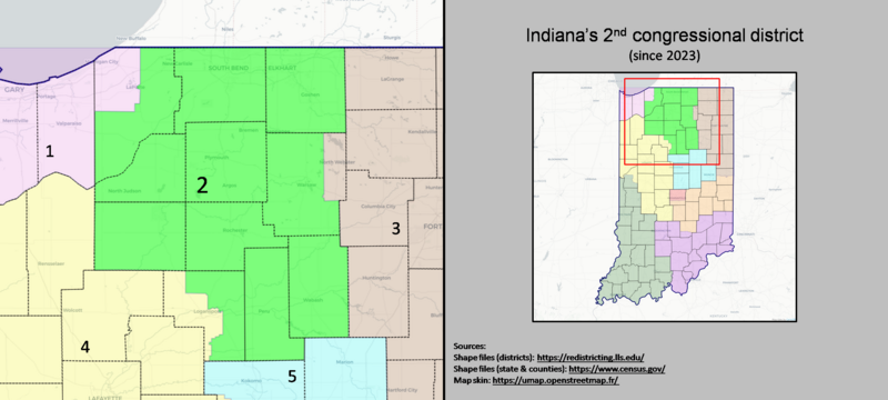 File:Indiana's 2nd congressional district (since 2023).png