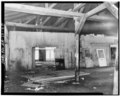 Interior, garage area - F. L. Mattock Building, 60 South Main Street, Eureka Springs, Carroll County, AR HABS ARK,8-EURSP,1-20.tif