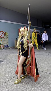 Thumbnail for File:Inugami as Ereshkigal standing at PF33 20201107a.jpg