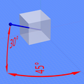 File:Isometric camera location 30 degrees color.png {{self|GFDL|cc-by-sa-all}} Source files: external