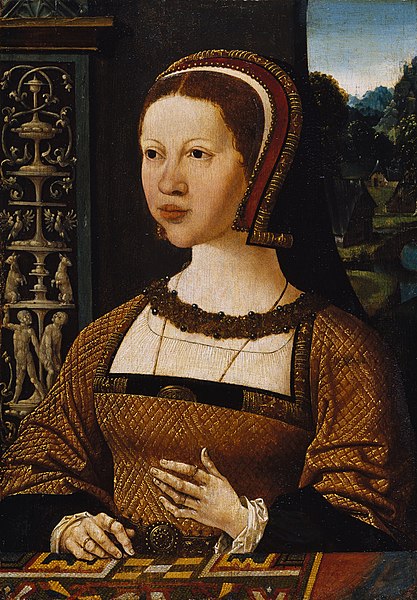 File:Jacob Cornelisz. van Oostsanen - Supuesto retrato de la reina Isabel de Dinamarca, hacia 1524, 101 (1930.16).jpg