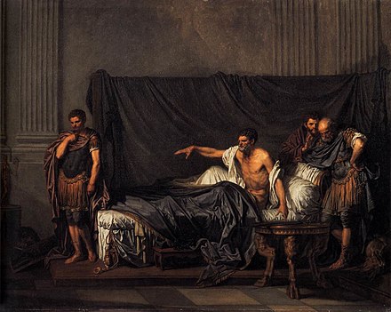 Septimius Severus and Caracalla, Jean-Baptiste Greuze, 1769 (Louvre)