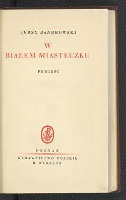 Okładka lub karta tytułowa