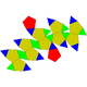 Ortobirotonda pentagonal (icosidodecàedre girat)