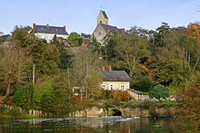 Foto van de Sarthe in Juigné-sur-Sarthe.