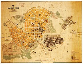 Stadsplan för Kalmar 1906.