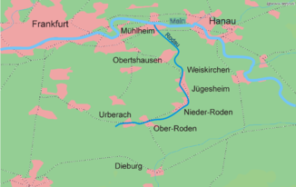 Course of the Rodau