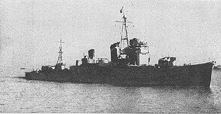 Japanese destroyer <i>Kawakaze</i> (1936) Destroyer of the Imperial Japanese Navy