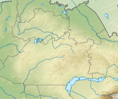 Карта розташування Казахський дрібносопковик