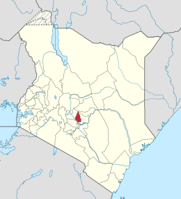 Contea di Kirinyaga – Localizzazione