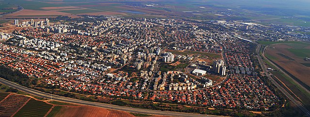 Aerial view of Kiryat Gat