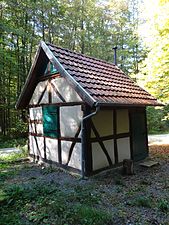 Klein huisje in het nationaal park.