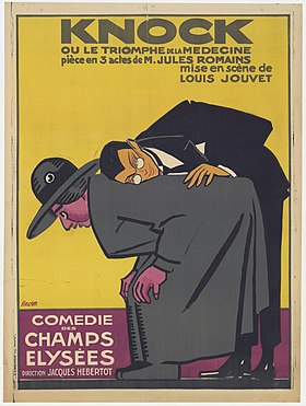 Plakat av stykket av Bécan (1923).