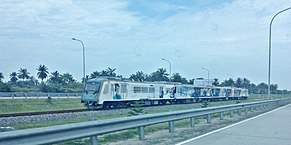 One of the two Kualanamu ARS (Airport Railink Service) trains. Kualanamu AirportRail.JPG