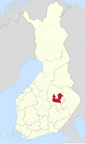 Položaj Kuopio u Finskoj
