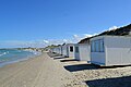 Badehäuschen am Strand von Løkken