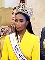 The Supranational Crown, as worn by Miss Supranational 2022, Lalela Mswane