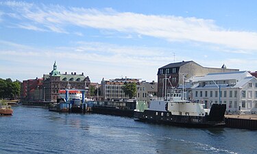 Nyhamn, en del av Landskrona hamn.