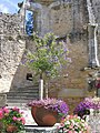 Les ruines fleuries du château de Bressuire.