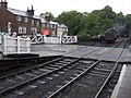 Thumbnail for File:Level crossing, Grosmont Station - geograph.org.uk - 3107739.jpg