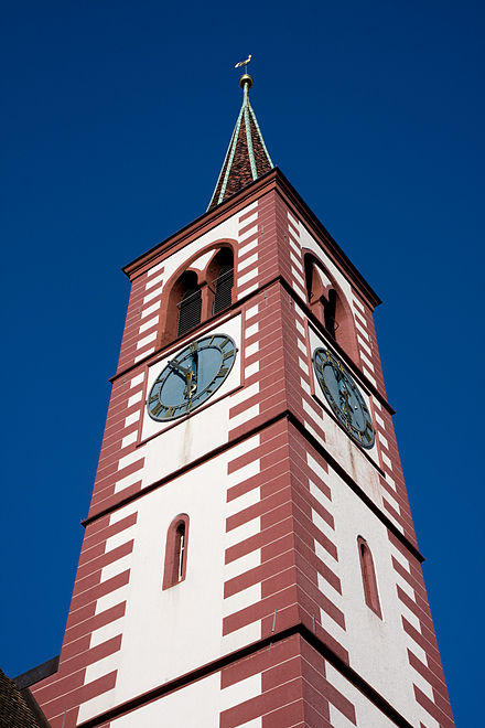 Tower of the city church of Liestal