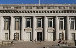 Lincoln, Nebraska Scottish Rite Temple W side center.JPG