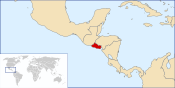 Localisation du Salvador.