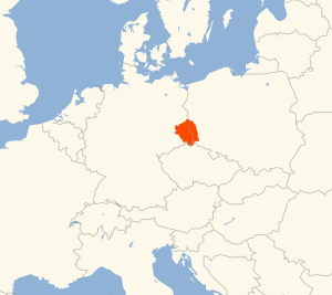 Geograhic location of Lusatia