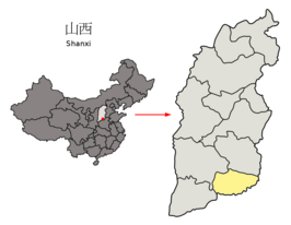 Kaart van Jincheng