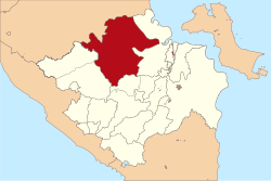 Location in South Sumatra