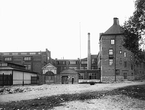 Fabriksinfarten 1914.