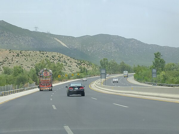 M-2 Motorway approaching Islamabad