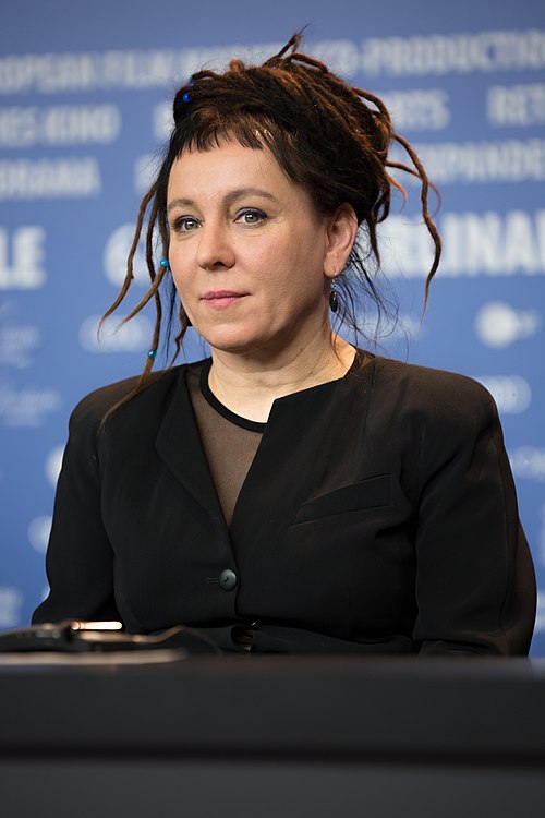 Tokarczuk during presentation of movie Spoor at the Berlinale 2017