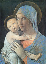 Miniatura para Virgen con el Niño (Mantegna, Bérgamo)