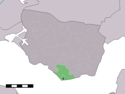 Lage von Ellewoutsdijk in der Gemeinde Borsele