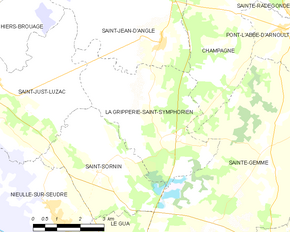 Poziția localității La Gripperie-Saint-Symphorien