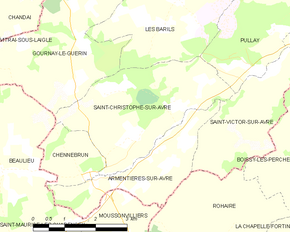 Poziția localității Saint-Christophe-sur-Avre