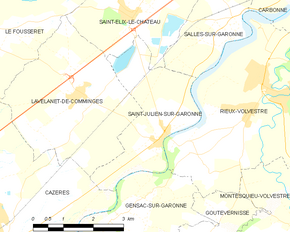 Poziția localității Saint-Julien-sur-Garonne