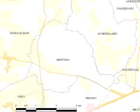 Poziția localității Martigny