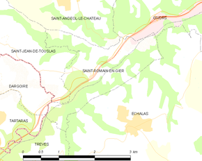 Poziția localității Saint-Romain-en-Gier