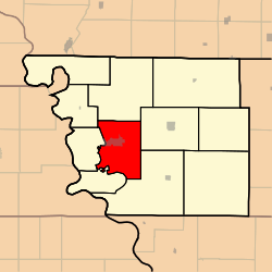 Clay Township, Atchison County, Missouri.svg'yi vurgulayan harita