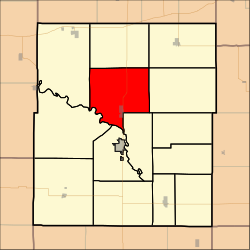 Map highlighting Ottumwa Township, Coffey County, Kansas.svg