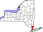 Map of New York highlighting Westchester County.svg