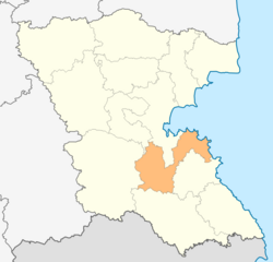 موقعیت شهرستان سوزوپول در نقشه