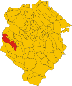 Map of comune of Graglia (province of Biella, region Piedmont, Italy).svg