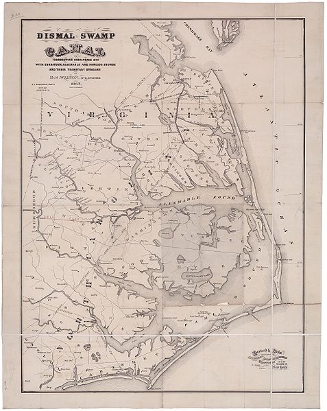 File:Map of the Dismal Swamp Canal 1867.jpg
